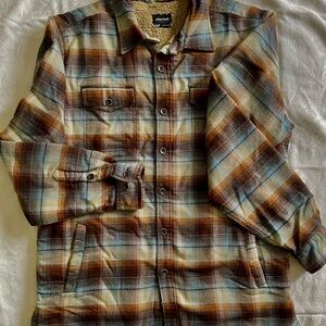 Marmot Men's Ridgefield Heavyweight Sherpa Lined Flannel Size Large L/G